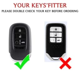 Zinc Alloy Car Key Case Cover for Honda HRV Protective Keychain Key Bag Set Keyless Personality Style Interior Accessorie