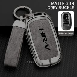 Zinc Alloy Car Key Case Cover for Honda HRV Protective Keychain Key Bag Set Keyless Personality Style Interior Accessorie