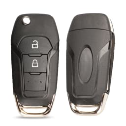 jingyuqin 10pcs/lot 2/3/4 Buttons Flip Folding Remote Car Key Shell Case for Ford Fusion Edge Explorer 2013-2015 HU101 blade