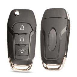 jingyuqin 10pcs/lot 2/3/4 Buttons Flip Folding Remote Car Key Shell Case for Ford Fusion Edge Explorer 2013-2015 HU101 blade