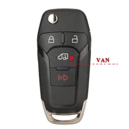 jingyuqin 10pcs/lot 2/3/4 Buttons Flip Folding Remote Car Key Shell Case for Ford Fusion Edge Explorer 2013-2015 HU101 blade