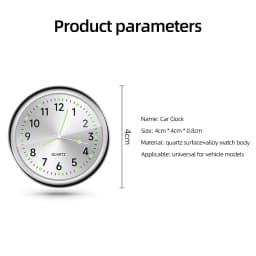 Mini Car Clock Luminous 5 Colors Auto Stick-On Digital Watch Mechanics Quartz Motorcycle Clocks Auto Ornament Car Accessories