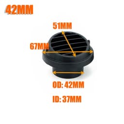 42mm 60mm 75mm Air Vent Ducting Piece Duct Pipe Outlet Rotatable Diesel Parking Heater For Car Truck VAN Camper Type B