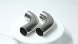 UXCELL 1Pc 19mm 25mm 32mm 38mm 63mm 90° Bend Elbow Pipe Tube DIY Exhaust Pipe Air Intake Tube for Car 304 Stainless Steel