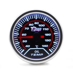 Boost/Water Temp/Oil Temp/Oil Press/Voltage/Tachometer/Air Fuel Ratio/EGT Gauge 52mm Analog LED White Case+ 52MM Gauge Pods