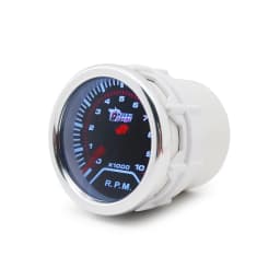 Boost/Water Temp/Oil Temp/Oil Press/Voltage/Tachometer/Air Fuel Ratio/EGT Gauge 52mm Analog LED White Case+ 52MM Gauge Pods