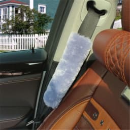 2pcs Universal Car Seat Belt Cover Adjustable Plush Car Safety Belt Cover Shoulder Pad for Kids Adults Car Interior Accessories