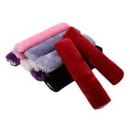 2pcs Universal Car Seat Belt Cover Adjustable Plush Car Safety Belt Cover Shoulder Pad for Kids Adults Car Interior Accessories