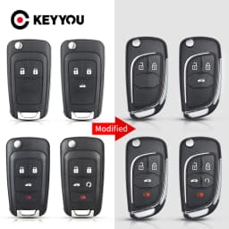 KEYYOU Modified Key For Chevrolet Cruze Epica Lova Camaro For Opel Vauxhall Insignia Astra Mokka For Buick Remote Car Key Shell
