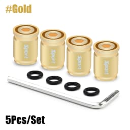 Anti Theft Tire Valve Caps Sport Style Valve Stem Covers Dust Proof Caps for Wheels Decorative Tyre Zinc Alloy Auto Accessories