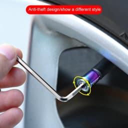 Anti Theft Tire Valve Caps Sport Style Valve Stem Covers Dust Proof Caps for Wheels Decorative Tyre Zinc Alloy Auto Accessories
