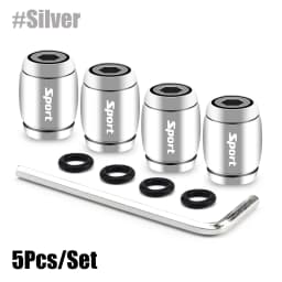 Anti Theft Tire Valve Caps Sport Style Valve Stem Covers Dust Proof Caps for Wheels Decorative Tyre Zinc Alloy Auto Accessories