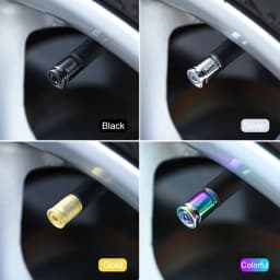 Anti Theft Tire Valve Caps Sport Style Valve Stem Covers Dust Proof Caps for Wheels Decorative Tyre Zinc Alloy Auto Accessories