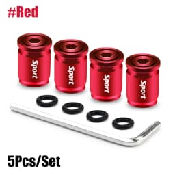 Anti Theft Tire Valve Caps Sport Style Valve Stem Covers Dust Proof Caps for Wheels Decorative Tyre Zinc Alloy Auto Accessories