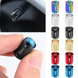 Anti Theft Tire Valve Caps Sport Style Valve Stem Covers Dust Proof Caps for Wheels Decorative Tyre Zinc Alloy Auto Accessories