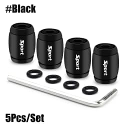 Anti Theft Tire Valve Caps Sport Style Valve Stem Covers Dust Proof Caps for Wheels Decorative Tyre Zinc Alloy Auto Accessories