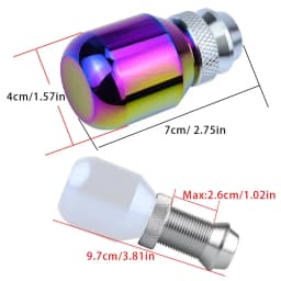 Universal Car Gear Shift Knob Retractable Adjustable Length Gear Head Aluminum Alloy Gear Stick Manual Shifter Lever