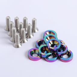 Aluminum M6 Fender Washers and Bolt License Plate Frame Washer Bolts For Honda Nissan Bmw 10Pcs/Pack