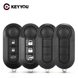 KEYYOU 3 Buttons Flip Remote Key For Fiat 500 Panda Punto Bravo Ducato Peugeot Boxer Citroen Jumper Auto SIP22 Blade
