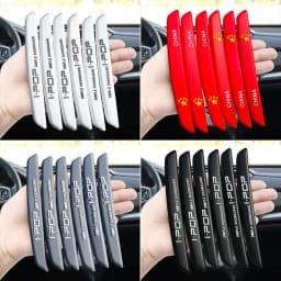 6/4Pcs Car Door Edge Protection Guards Buffer Trim Molding Protection Strip Scratch Protector Car Door Crash Bar for Audi BMW