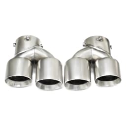 Quad Carbon Fiber Exhaust Tips for BMW G22 G23 M440i G20 M340i G42 M240i 2021+ Dual M Performance Muffler Tailpipe Endrohre