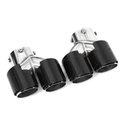 Quad Carbon Fiber Exhaust Tips for BMW G22 G23 M440i G20 M340i G42 M240i 2021+ Dual M Performance Muffler Tailpipe Endrohre