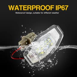 2pcs 18 SMD White LED Number License Plate Lamp For Acura RL TSX RDX Honda Civic Accord City 4D Legend LED Light Bulb