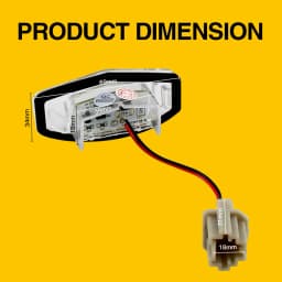 2pcs 18 SMD White LED Number License Plate Lamp For Acura RL TSX RDX Honda Civic Accord City 4D Legend LED Light Bulb