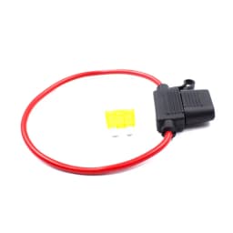 2Pcs Fuse Holder Medium Standard ATC ATO Fuse Box Socket Waterproof with Cable 5A 7.5A 10A 15A 20A 25A 30A 35A Fuse