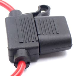 2Pcs Fuse Holder Medium Standard ATC ATO Fuse Box Socket Waterproof with Cable 5A 7.5A 10A 15A 20A 25A 30A 35A Fuse
