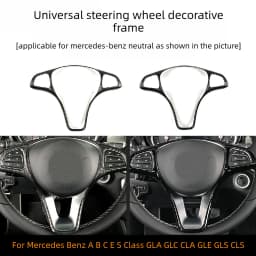 Car Steering Wheel Cover Decoration Trim 4Pcs Colors For Mercedes Benz A B C E S Class GLA GLC CLA GLE GLS CLS Universal