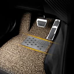 Car Floor Mat Foot Heel Scuff Plate Non-slip Carpet Patch Auto Alloy Silver Cover Anti-skid Pad Universal Interior Accessories