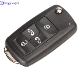 Jingyuqin 2/3/4/5 Buttons Folding Remote Car Key Case Shell For VW Sharan Tiguan Golf Sagitar Polo MK6 Touareg