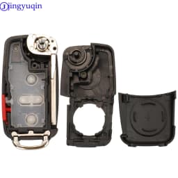 Jingyuqin 2/3/4/5 Buttons Folding Remote Car Key Case Shell For VW Sharan Tiguan Golf Sagitar Polo MK6 Touareg