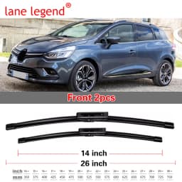 Wiper Front Rear Wiper Blades For Renault Clio 4 2012 - 2019 Windshield Windscreen Front Window 26"+14"+10" 2015 2016 2017 2018