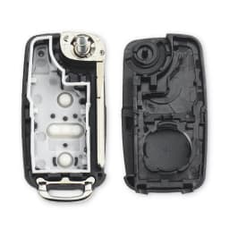 KEYYOU Replacement Folding Car Key Shell Case Fob For VW Volkswagen Golf Mk6 Tiguan Polo Passat CC SEAT Skoda Octavia 3Button