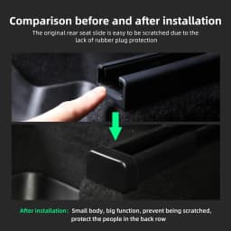 USVOTOV For 2025 2026 Tesla Model 3 Y YL Juniper Center Console Organizer Storage Box Tray Seat Rail Cover Protector Accessories