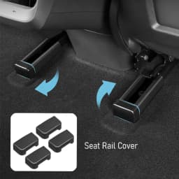 USVOTOV For 2025 2026 Tesla Model 3 Y YL Juniper Center Console Organizer Storage Box Tray Seat Rail Cover Protector Accessories