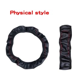 37-39cm Car Steering Wheel Cover Skidproof Auto Steering- Wheel Cover Anti-Slip Embossing Leather Car-styling Car Accessories