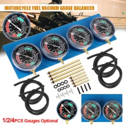 for 2/4 Cylinder Motorcycle Carburetor Carb Synchronizer Kit Ignition Tester Balancer Test Gauges Set Motorbike Diagnostic Tools