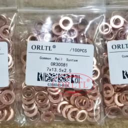 ORLTL 100PCS/lot Diesel Oil Fuel Injector Copper Washers F00VC17504 Auto Nozzle F00VC17503 F00VC17505 for BOSCH Delphi Denso