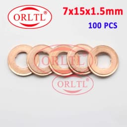 ORLTL 100PCS/lot Diesel Oil Fuel Injector Copper Washers F00VC17504 Auto Nozzle F00VC17503 F00VC17505 for BOSCH Delphi Denso