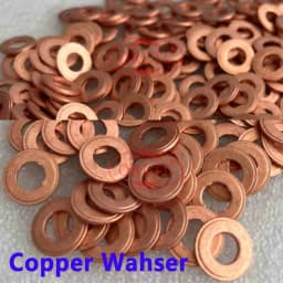 ORLTL 100PCS/lot Diesel Oil Fuel Injector Copper Washers F00VC17504 Auto Nozzle F00VC17503 F00VC17505 for BOSCH Delphi Denso