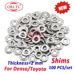 ORLTL 100PCS/lot Diesel Oil Fuel Injector Copper Washers F00VC17504 Auto Nozzle F00VC17503 F00VC17505 for BOSCH Delphi Denso