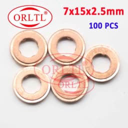 ORLTL 100PCS/lot Diesel Oil Fuel Injector Copper Washers F00VC17504 Auto Nozzle F00VC17503 F00VC17505 for BOSCH Delphi Denso