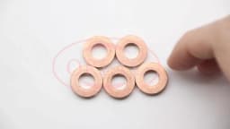 ORLTL 100PCS/lot Diesel Oil Fuel Injector Copper Washers F00VC17504 Auto Nozzle F00VC17503 F00VC17505 for BOSCH Delphi Denso