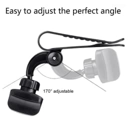 Universal Car Sun Visor Phone Holder 360 Degree Rotation Automobiles Navigation Mount Stand Clip Mobile Phone Bracket Accessory