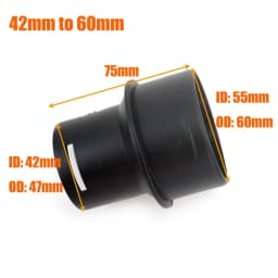 42to60mm 42to75mm 75to60mm Converter 42mm 60mm 75mm Diesel Heater Air Duct Ducting Connector Black For Car Truck VAN Camper