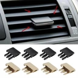 4pcs Auto Car Air Conditioning Vent Car Center Dash A/C Vent Louvre Blade Slice Air Conditioning Leaf Clips Set Accessories