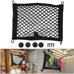 25x50cm Car Back Rear Trunk Storage Net Seat Elastic String Net Extra Large Elastic Storage Net For Cargo Van Motorhome Mobile